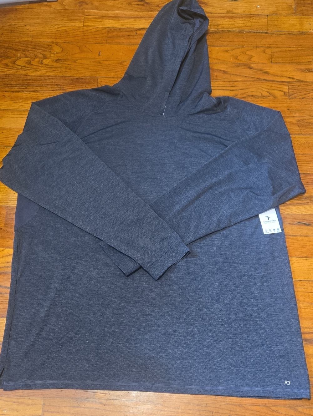 AndersonOrd Anguilla Performance Golf Hoodie Charcoal Grey Pullover XXXL
